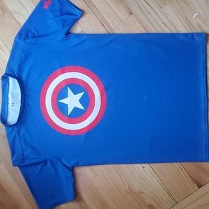 Under Armour Captain America Compression Shirt. Youth XL.